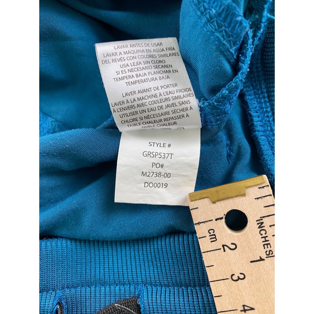 Greys Anatomy Spandex Stretch Scrub Pants Teal Blue Jogger GRSP537T Womens MT - Picture 4 of 13
